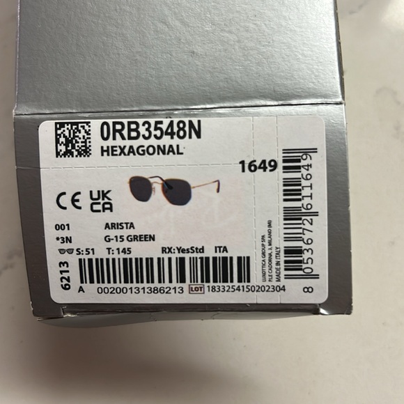 Ray Ban Hexagonal Flat Lens - Picture 3 of 3